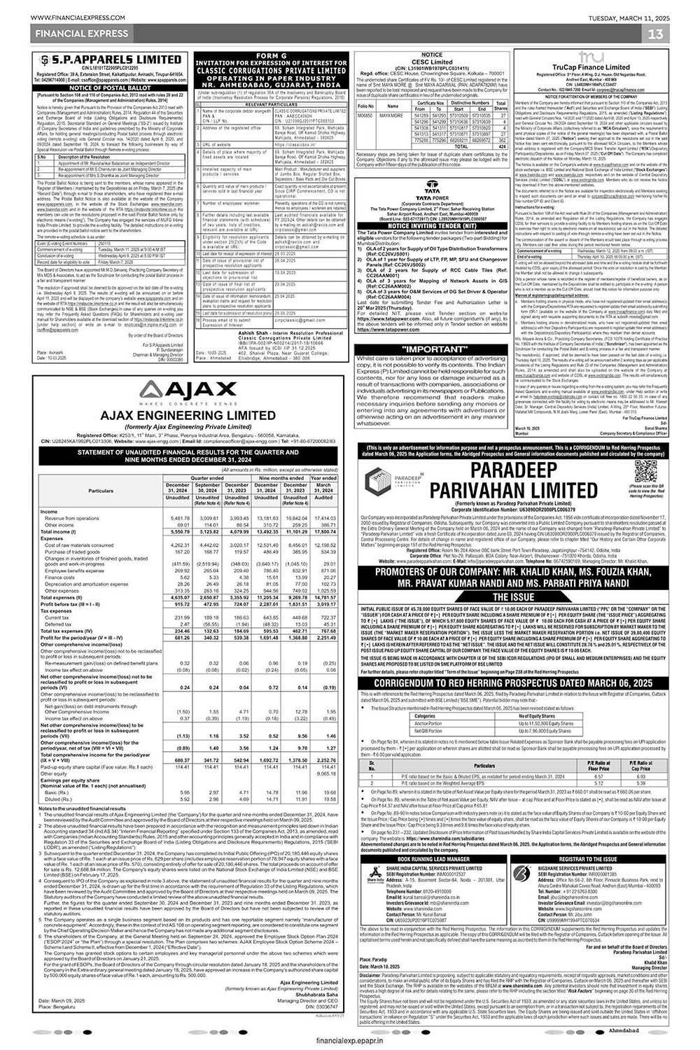 form-g-EOI-financial-express-english